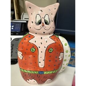 Ganz Sitting Dressed Cat Figurine/Piggy Bank